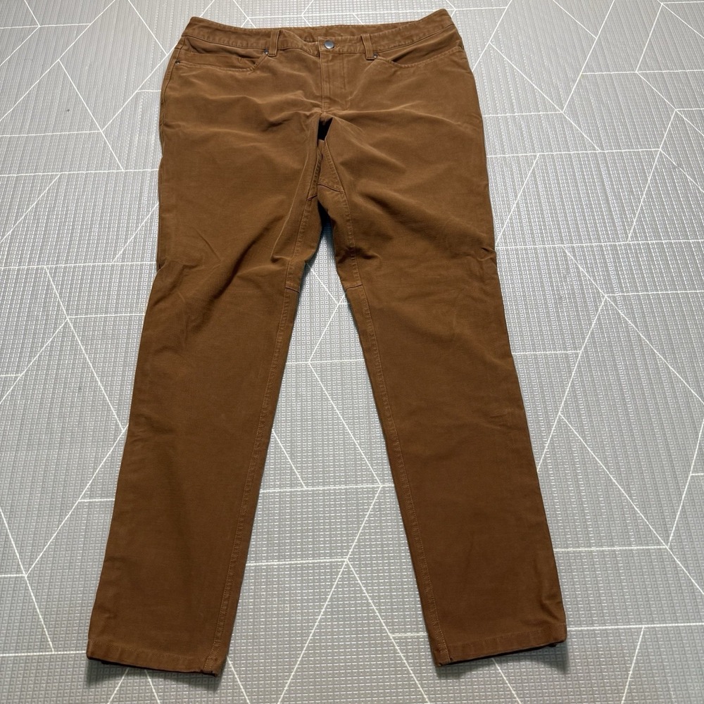 Lululemon ABC Skinny-Fit Pant 32" *Utilitech 36 LM5ACZS Copper Brown